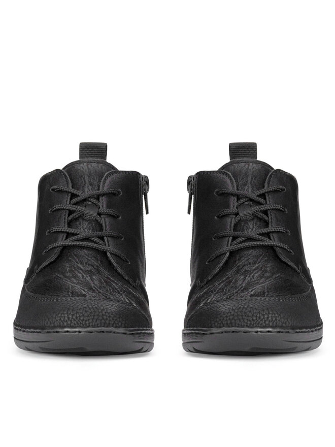 Rieker Trzewiki Rieker 48922-00 Czarny