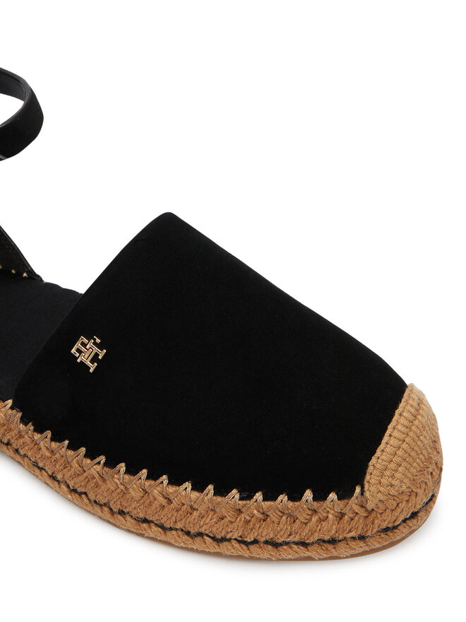 Tommy Hilfiger Espadrilles Tommy Hilfiger Th Platform Espad Suede Strap FW0FW09144 Schwarz