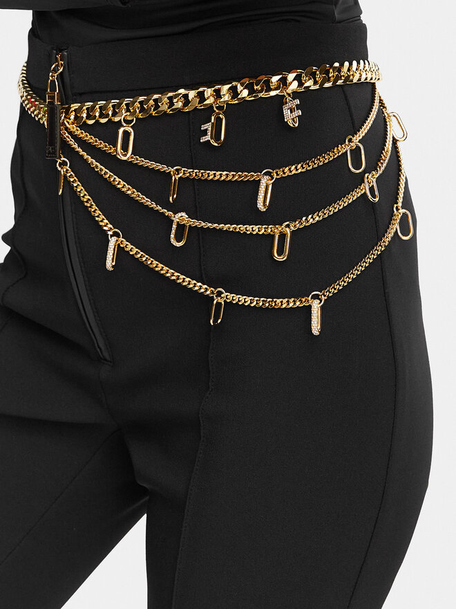 Elisabetta Franchi Taillengürtel Elisabetta Franchi CT-22B-62E2-V450 Goldfarben