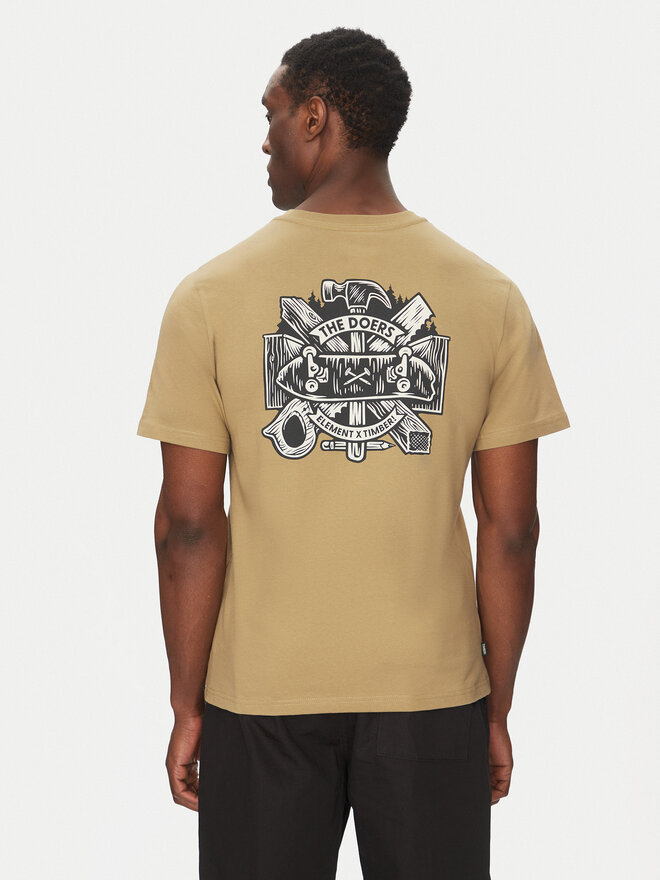 Element Element Camiseta ELYZT00522 Caqui Regular Fit