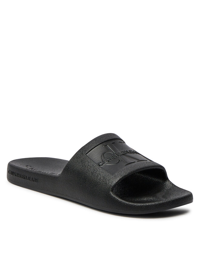 Calvin Klein Jeans Чехли Calvin Klein Jeans Slide Monogram Debossed Eva YW0YW00102 Черен