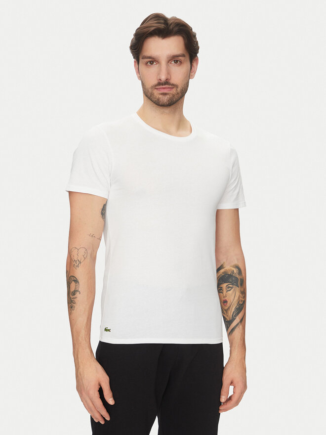 Lacoste Lacoste Σετ 3 T-Shirts TH9007 Λευκό Slim Fit