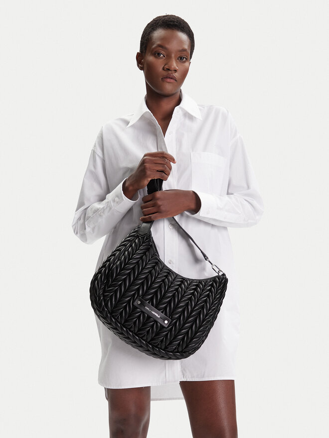 KARL LAGERFELD Ročna torba KARL LAGERFELD A3W30147 Črna