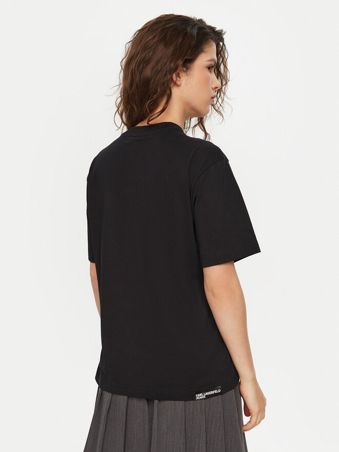 Karl Lagerfeld Jeans Karl Lagerfeld Jeans T-Shirt A1W17032 Μαύρο Relaxed Fit