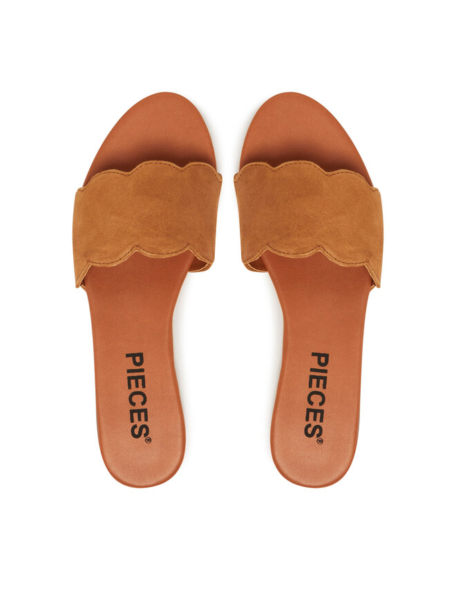 Pieces Pantoletten Pieces 17156838 Braun
