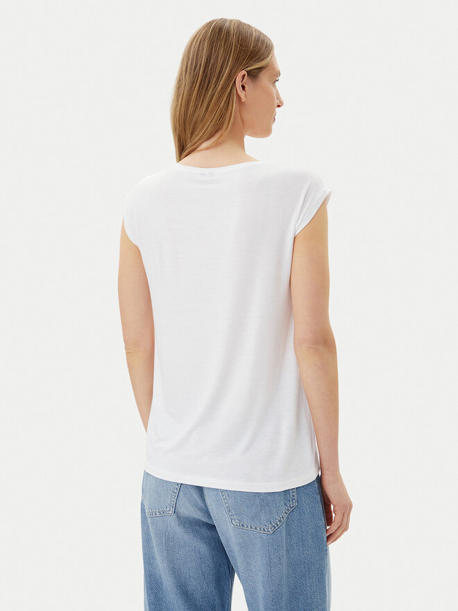 Pieces Pieces Marškinėliai Billo 17078732 Balta Loose Fit