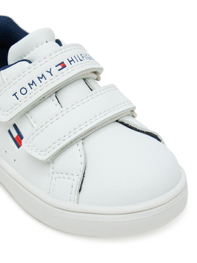 Tommy Hilfiger Сникърси Tommy Hilfiger Low Cut Velcro Sneaker T1X9-34062-1355 M Бял