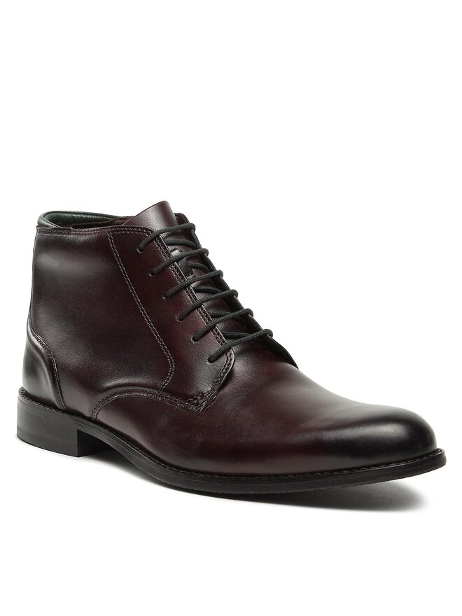 Clarks Schnürschuhe Clarks Craftarlo Hi 261734597 Dunkelrot