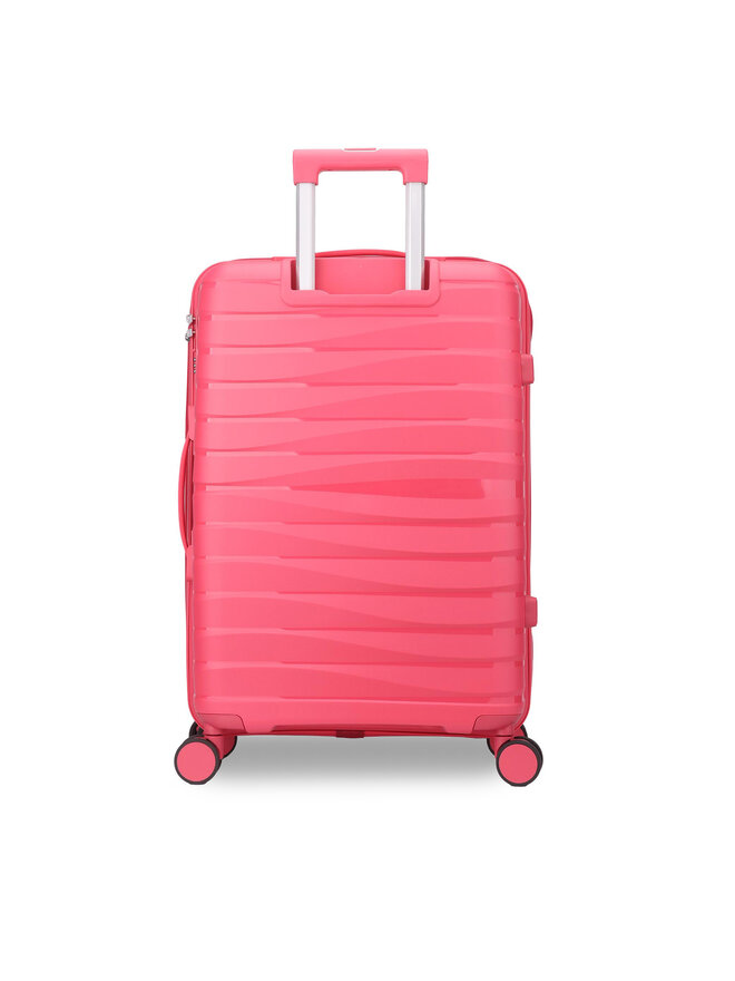 Semi Line Μεγάλη Βαλίτσα Semi Line T5909-4 Ροζ