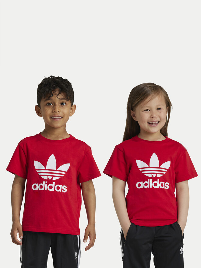 adidas adidas T-Shirt adicolor Trefoil IY2387 Rot Regular Fit