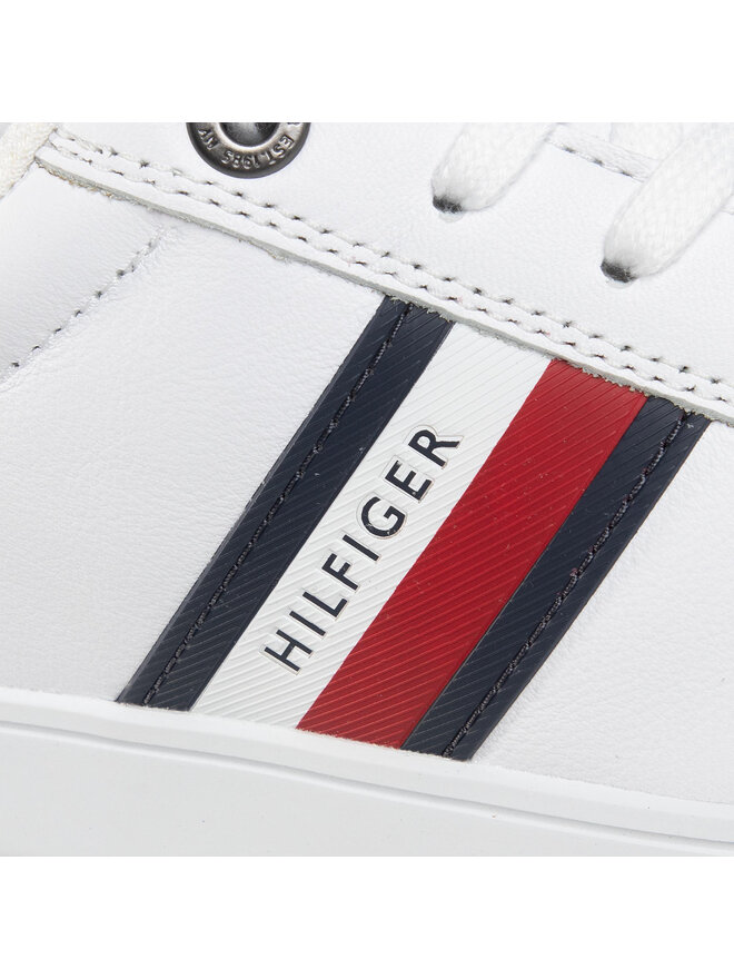 Sneakers Tommy Hilfiger Essential Leather Cupsole FM0FM02987 Bianco escarpe