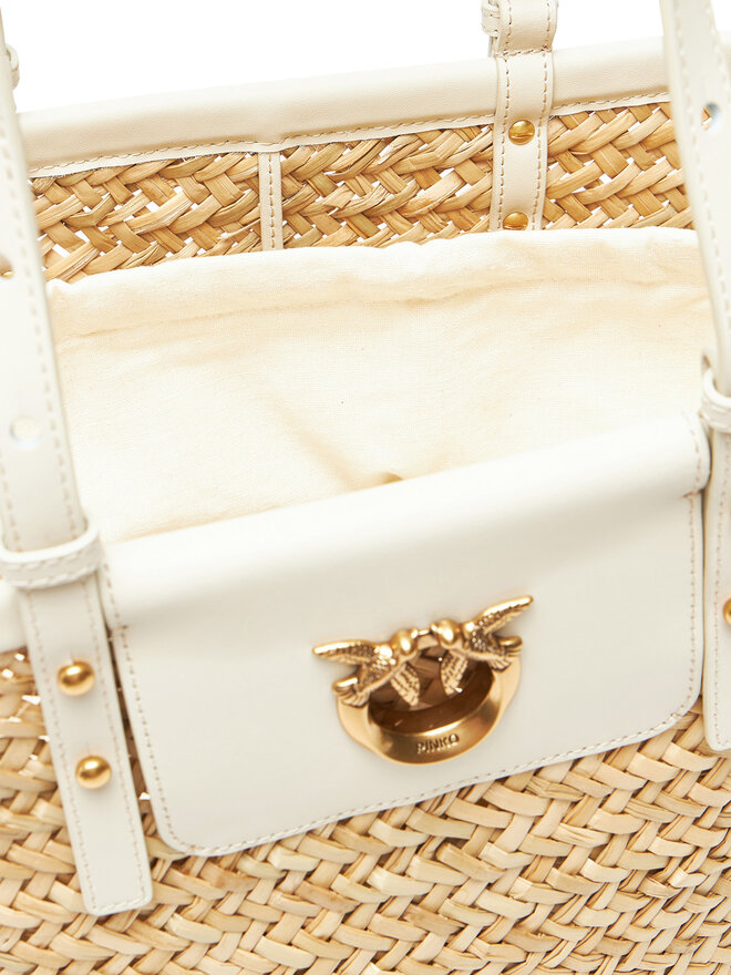 PINKO Kabelka PINKO Love Summer Basket PE 25 PLTT 103324 A1RL Béžová