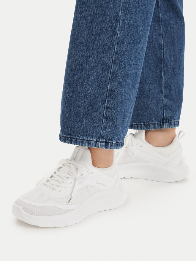 Calvin Klein Sneakers Calvin Klein Light Eva Run Sock Mesh HW0HW03023 Weiß