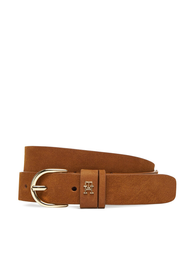 Tommy Hilfiger Ženski pas Tommy Hilfiger Essential Effortless 2.5 AW0AW17762 Rjava