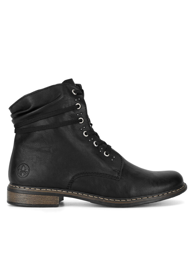 Rieker Μποτάκια Rieker 71218-00 Μαύρο