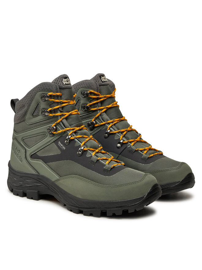 Jack Wolfskin Scarpe da trekking Jack Wolfskin Rebellion Guide Texapore Mid M 4053791 Verde