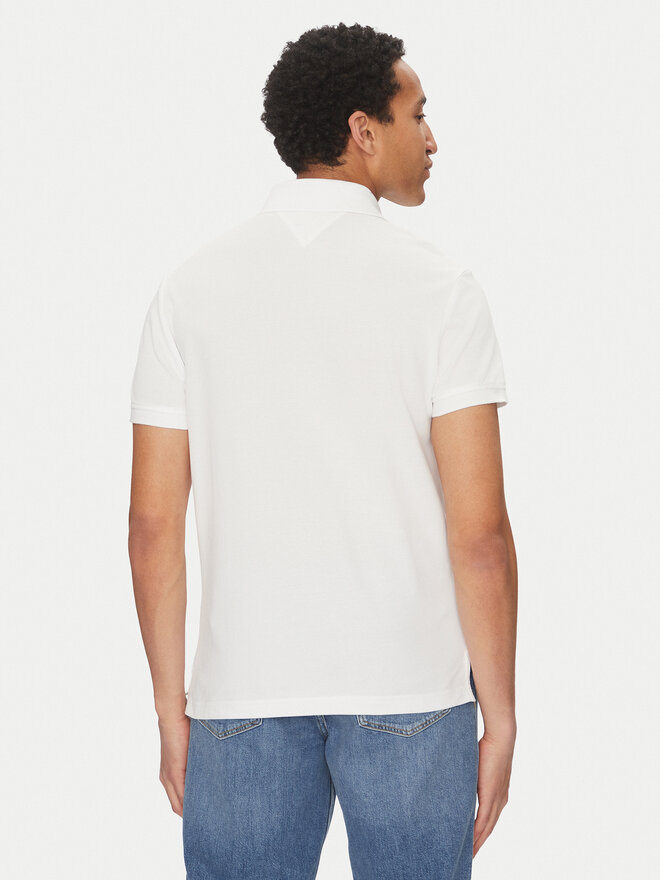 Tommy Hilfiger Tommy Hilfiger Polo Chest Insert MW0MW38130 Blanco Regular Fit