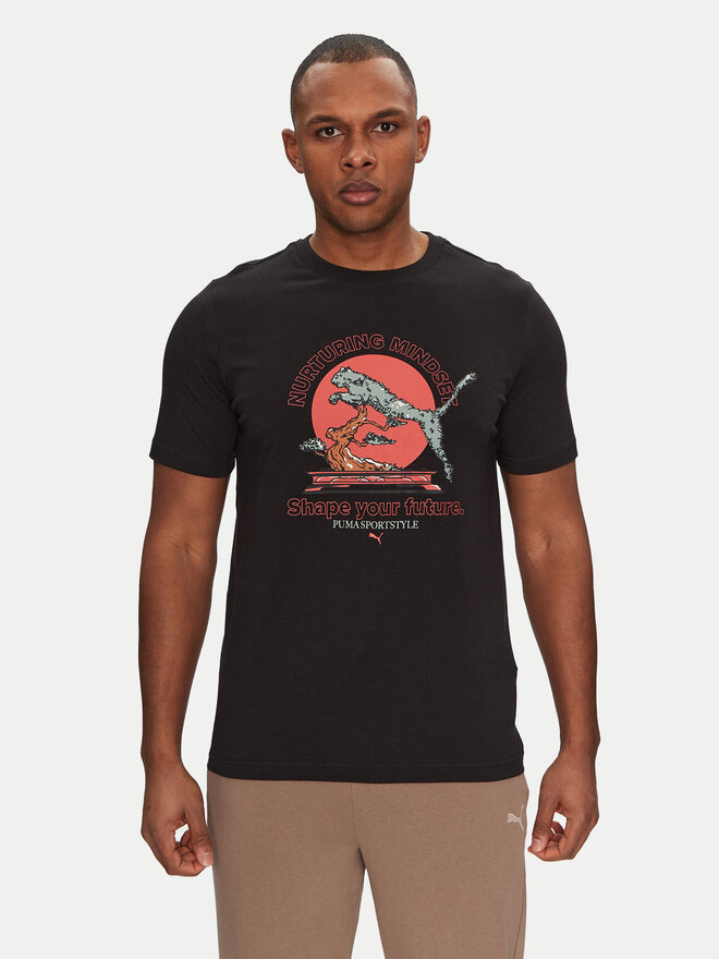 Puma Puma T-shirt Bonsai 629634 Crna Regular Fit