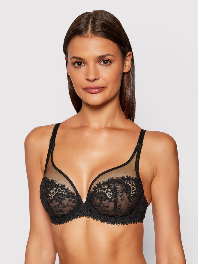 Simone Pérèle Simone Pérèle Melltartó alsó huzallal Wish 12B319 Fekete