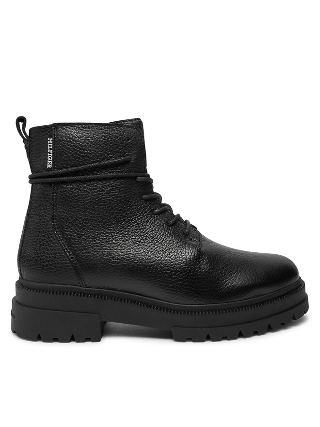 Tommy Hilfiger Botas altas Tommy Hilfiger Th Chunky Tl Lace Up Boot FM0FM05270 Negro