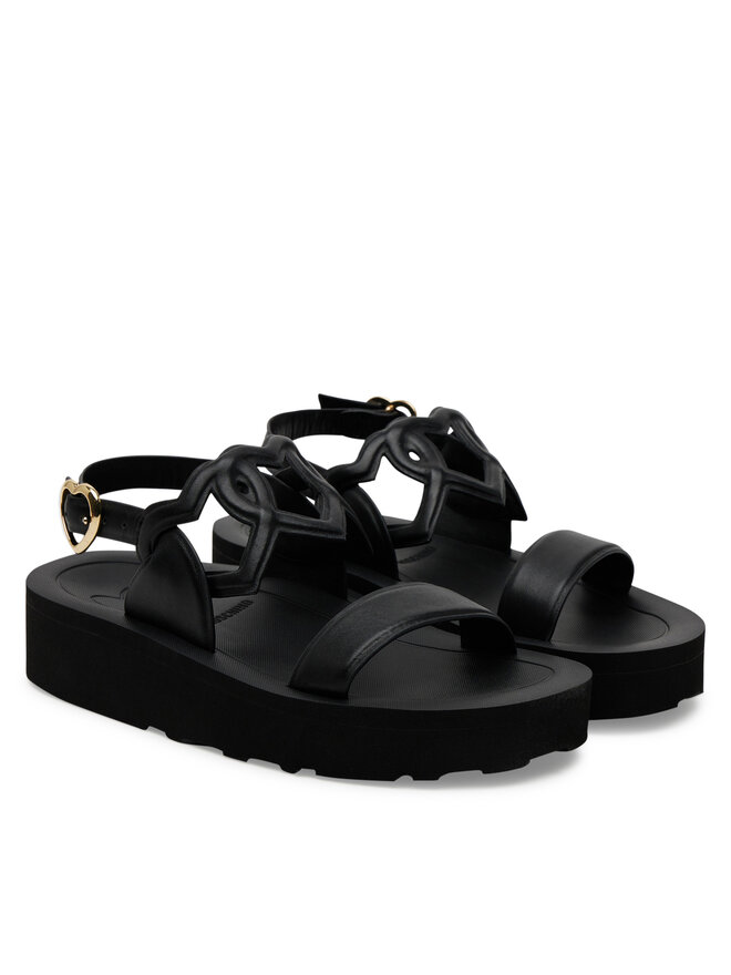LOVE MOSCHINO Sandale LOVE MOSCHINO JA16054I1MIA0000 Negru
