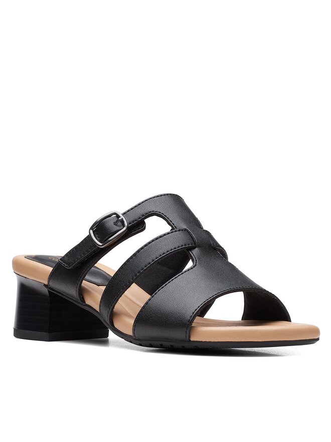 Clarks Pantoletten Clarks Desirae Palm 26171178 Schwarz