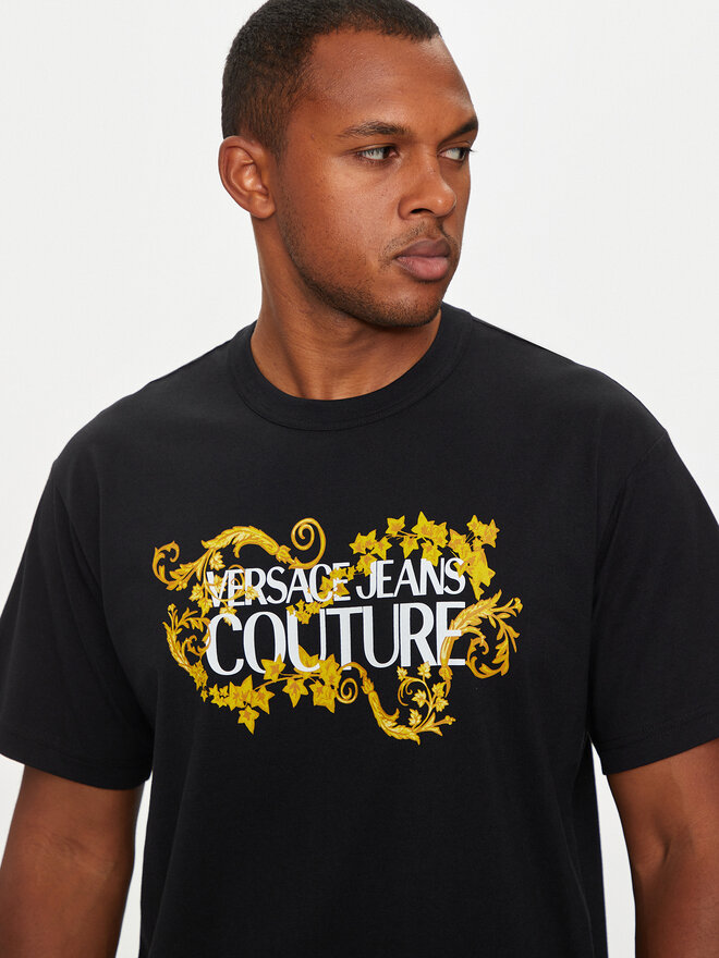 Versace Jeans Couture Versace Jeans Couture T-Shirt 77GAHE05 CJ00E Μαύρο Regular Fit