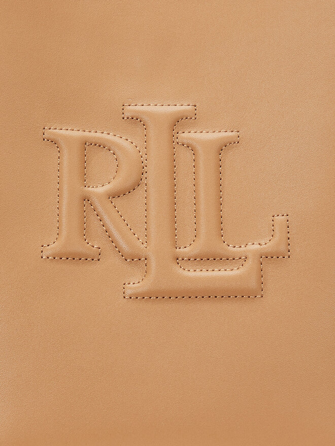 LAUREN RALPH LAUREN Borsetta LAUREN RALPH LAUREN Medium Witley Leather Bucket Bag 431950855008 Marrone