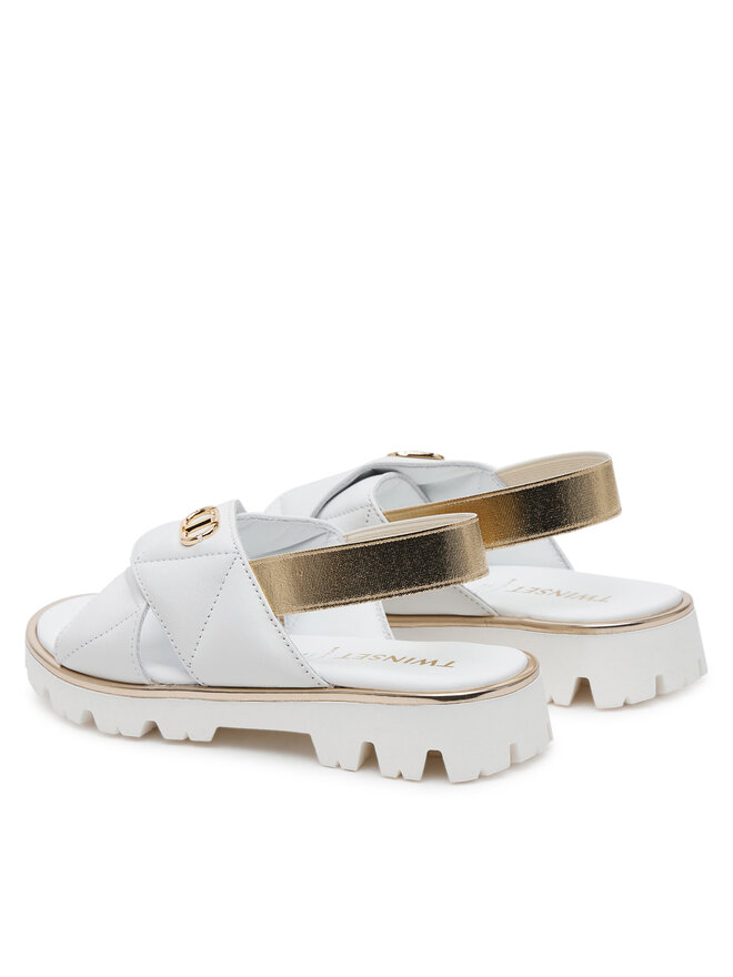 TWINSET Σανδάλια TWINSET 251GCJ044 M Λευκό