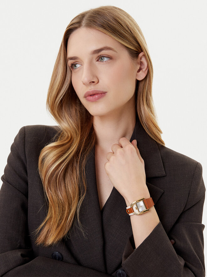 Fossil Годинник Fossil Harwell ES5346 Коричневий