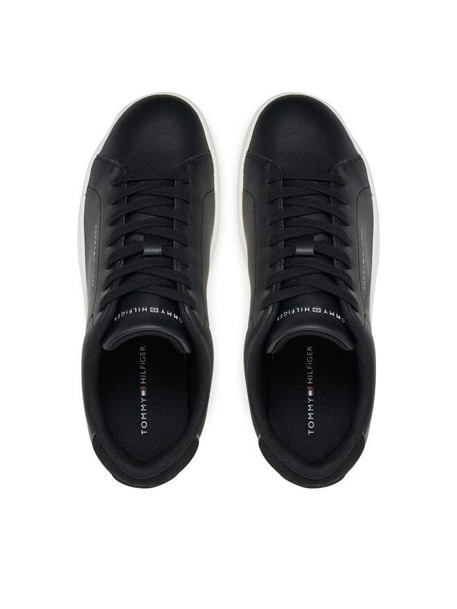 Tommy Hilfiger Αθλητικά Tommy Hilfiger Th Court Lth Detail Ess FM0FM05367 Μαύρο
