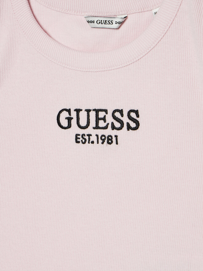 Guess Guess Топ J4YI16 KBZP4 Рожевий Regular Fit