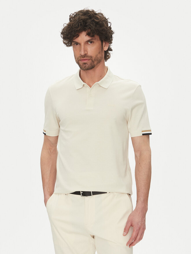 BOSS BOSS Pólóing Parlay 147 50467113 Ekru Regular Fit