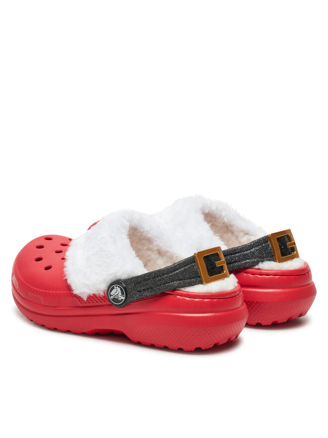 Crocs Klapki Crocs Classic Lined Santa Clog K 210931 Czerwony