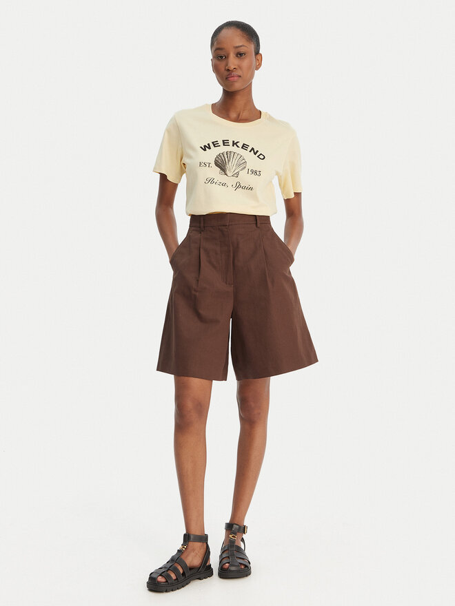 Weekend Max Mara Weekend Max Mara T-Shirt Bora 2615971042 Gelb Regular Fit