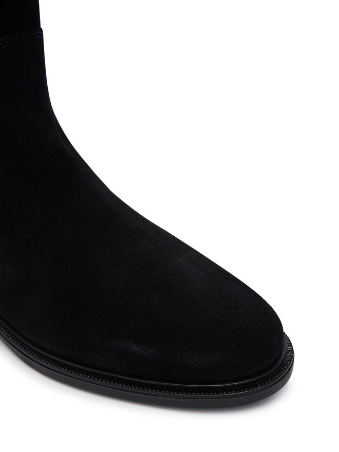 Tommy Hilfiger Stiefel Tommy Hilfiger Enamel Flag Suede High Chelsea FW0FW09574 Schwarz