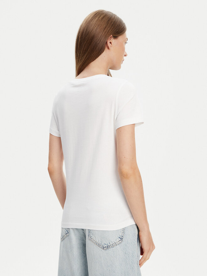 Guess Guess Marškinėliai W5YI40 I3Z14 Balta Regular Fit