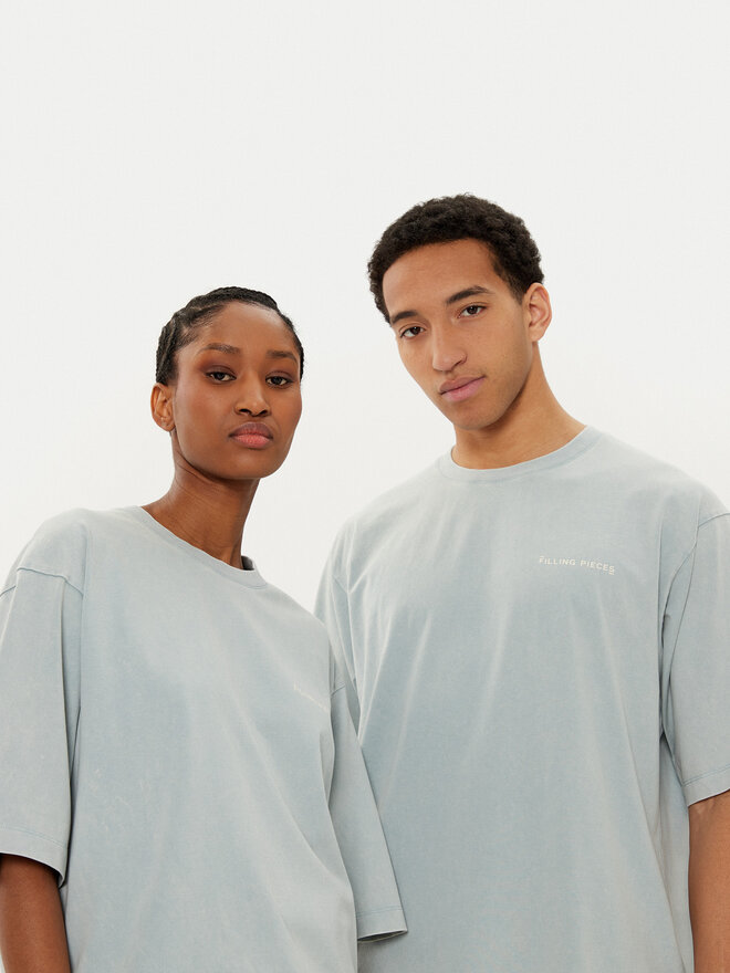 Filling Pieces Filling Pieces T-Shirt Unisex 7441378 Πράσινο Boxy Fit