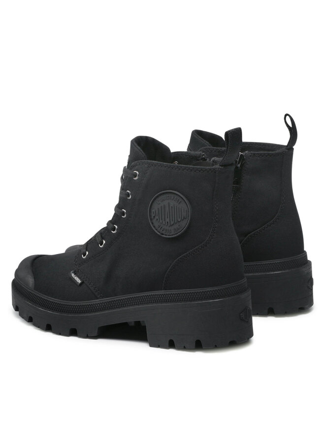 Palladium Bakancs Palladium Pallabase Twill 96907-008-M Fekete