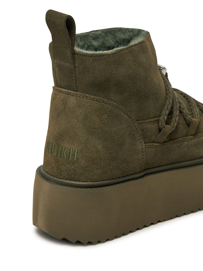 Inuikii Śniegowce Inuikii Classic Low Platform 75204-004 Khaki