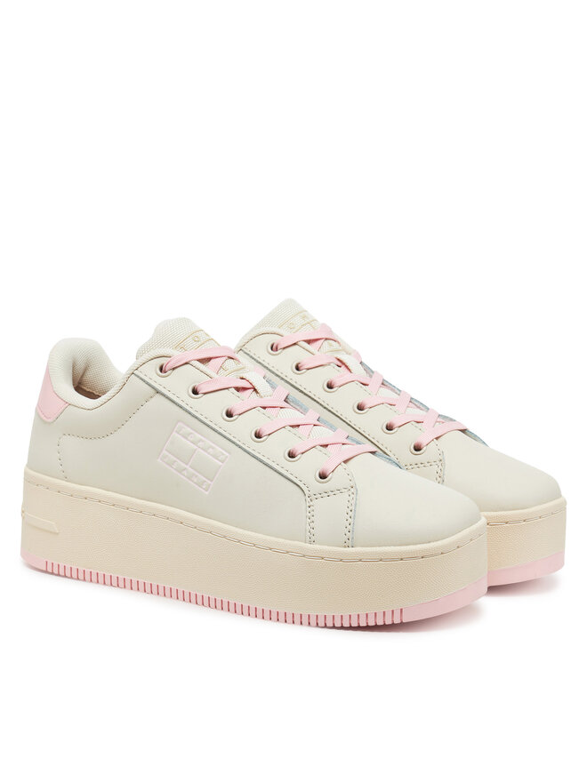 Tommy Jeans Sneakersy Tommy Jeans Tjw Flatform Ess EN0EN02518 Różowy