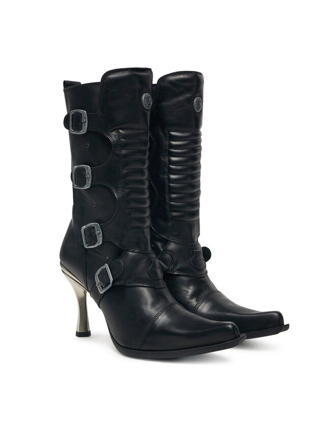 NEW ROCK Bokacsizma NEW ROCK M-9373N-C1 Fekete