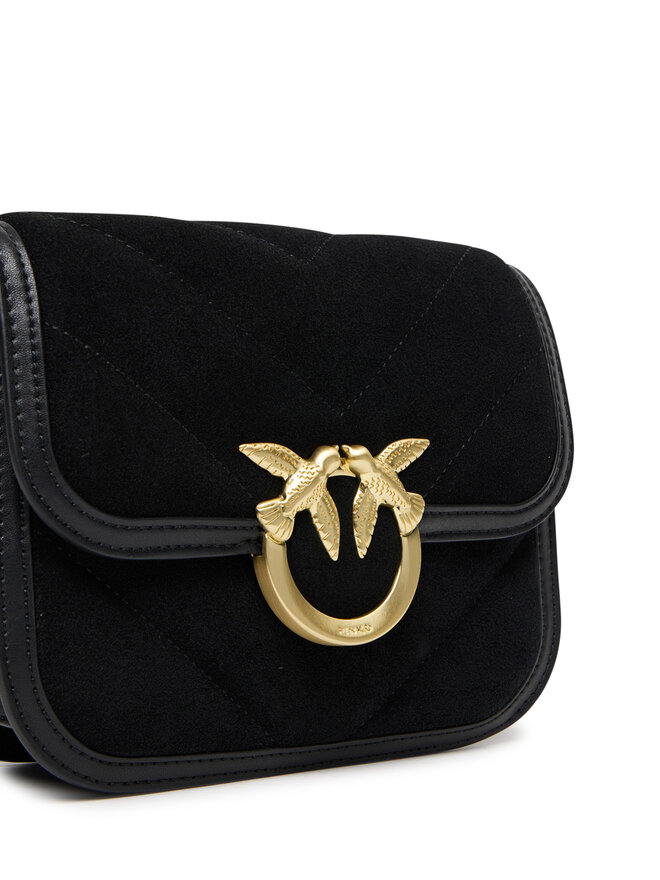PINKO Handtasche PINKO Love Box Bag Fl Mini AI 25-26 PLTT 104297 A2JH Schwarz