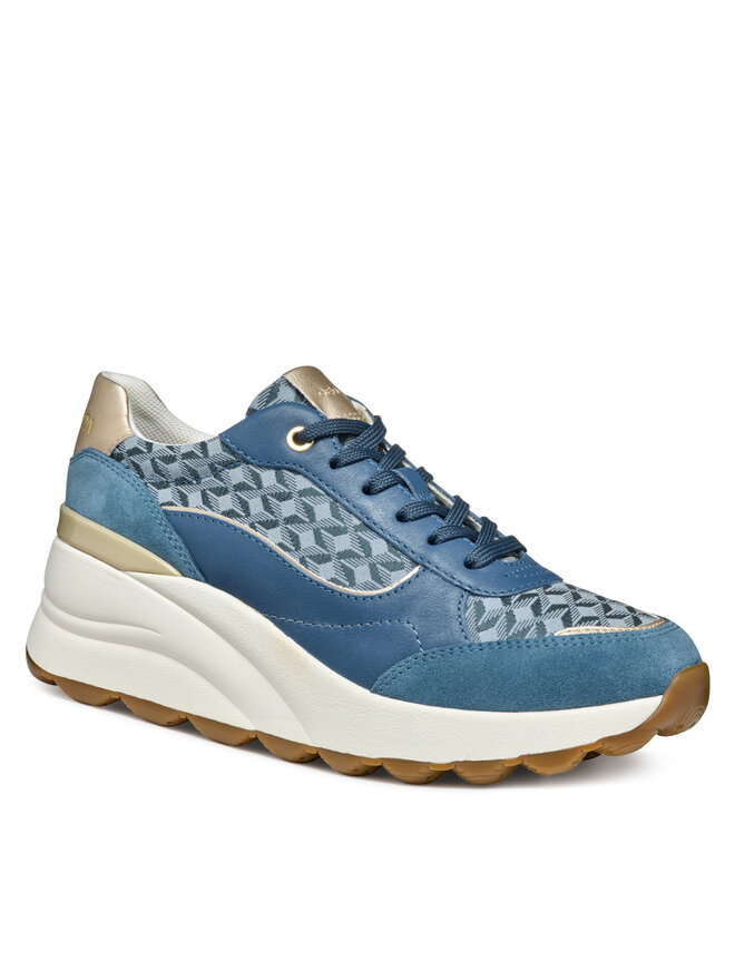 Geox Sneakersy Geox D Spherica Ec13 D45WAA 085DS C4005 Modrá