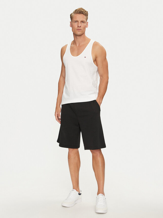 Tommy Hilfiger Tommy Hilfiger Set 3 majic brez rokavov UM0UM03387 Bela Regular Fit