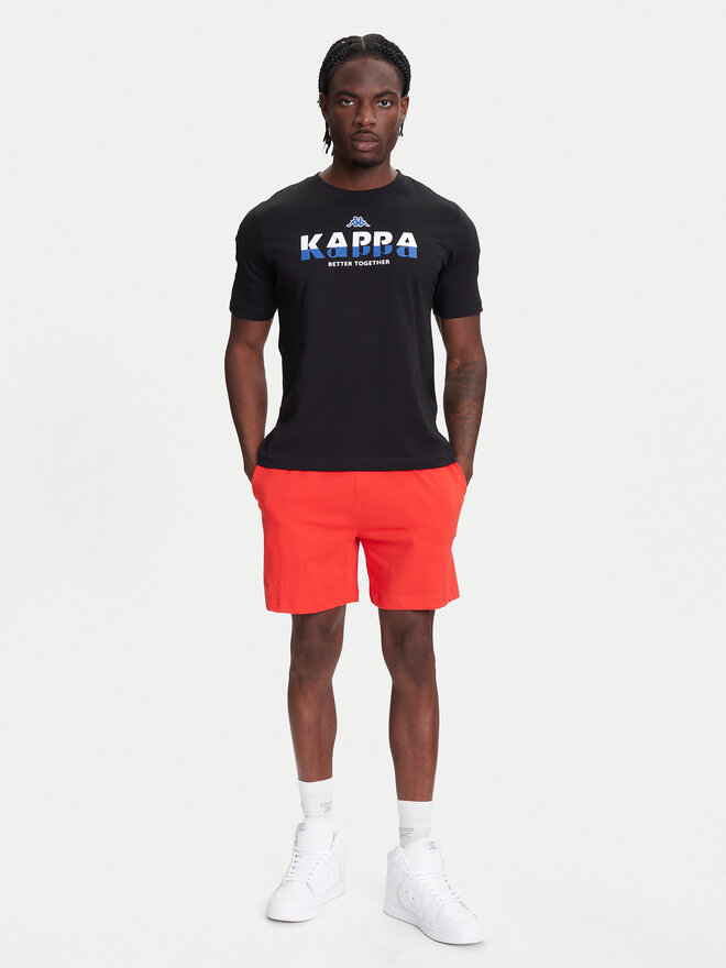 Kappa Kappa T-Shirt 351U8KW 005 Schwarz Regular Fit