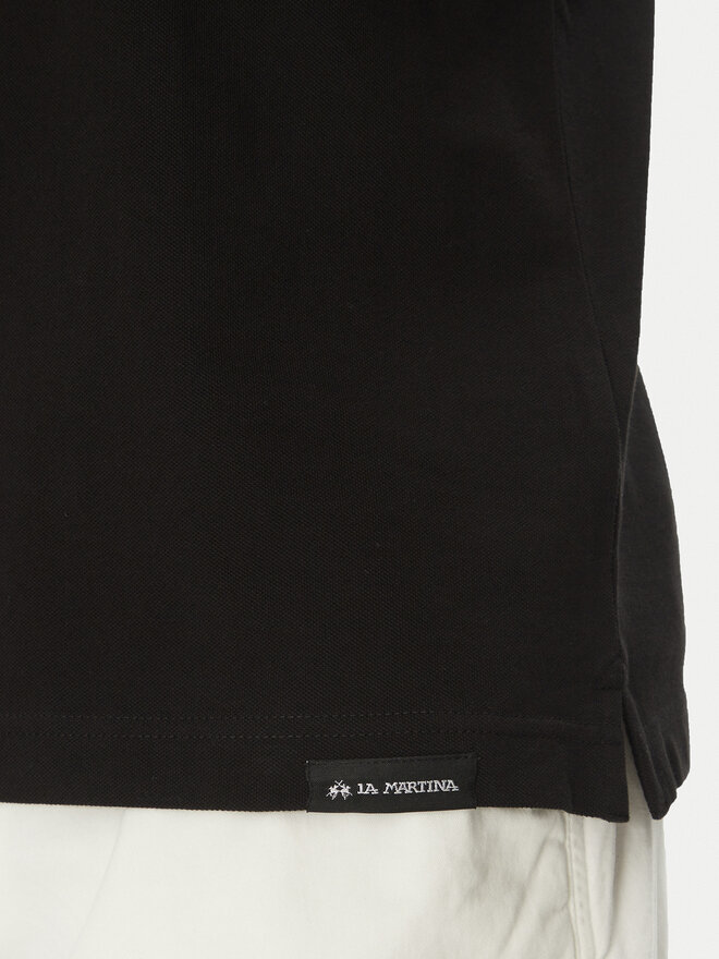 La Martina La Martina Poloshirt Adrian MAP009 PK001 Schwarz Regular Fit