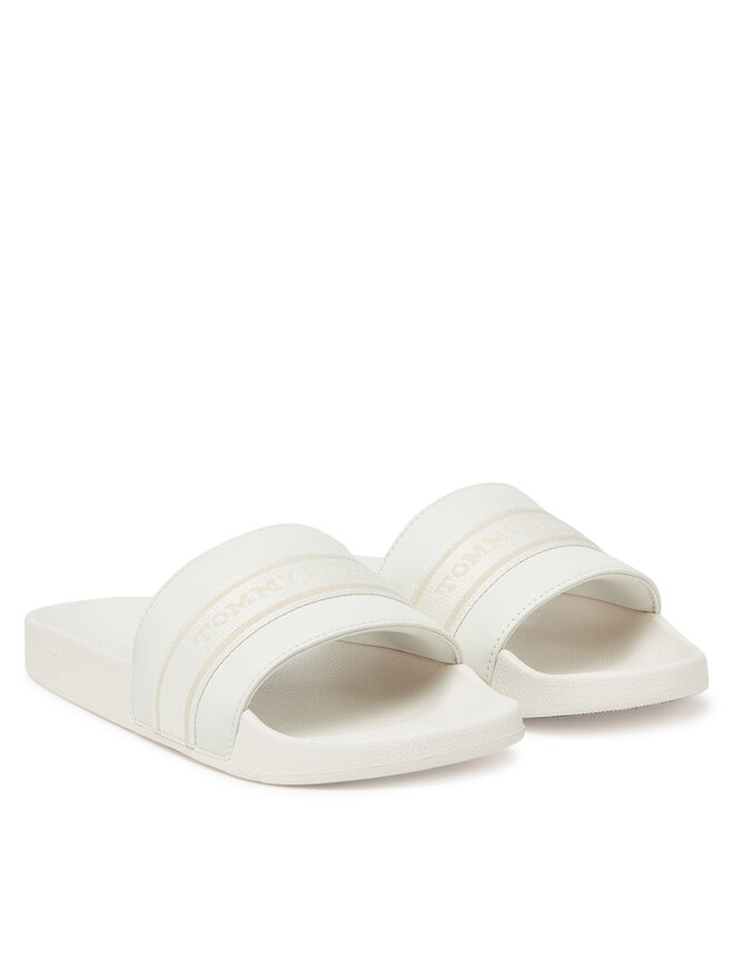 Tommy Hilfiger Šlepetės Tommy Hilfiger Hilfiger Poolside With Webbing FW0FW08529 Balta