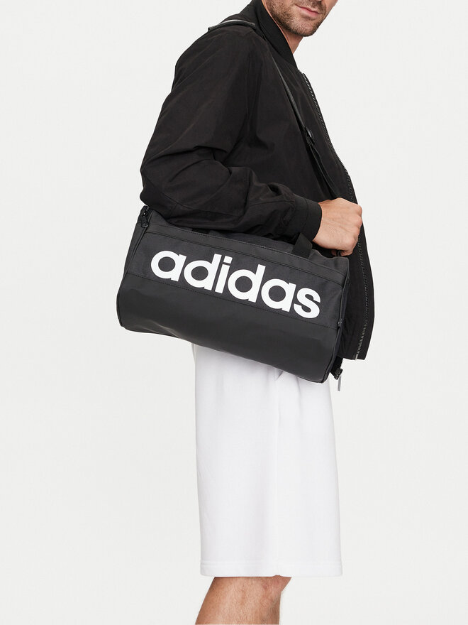 adidas Torba adidas Essentials Linear Duffel Bag Extra Small HT4744 Czarny