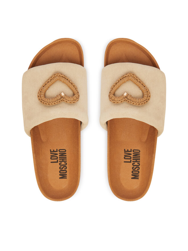 LOVE MOSCHINO Шльопанці LOVE MOSCHINO JA28363G0OIG5104 Бежевий
